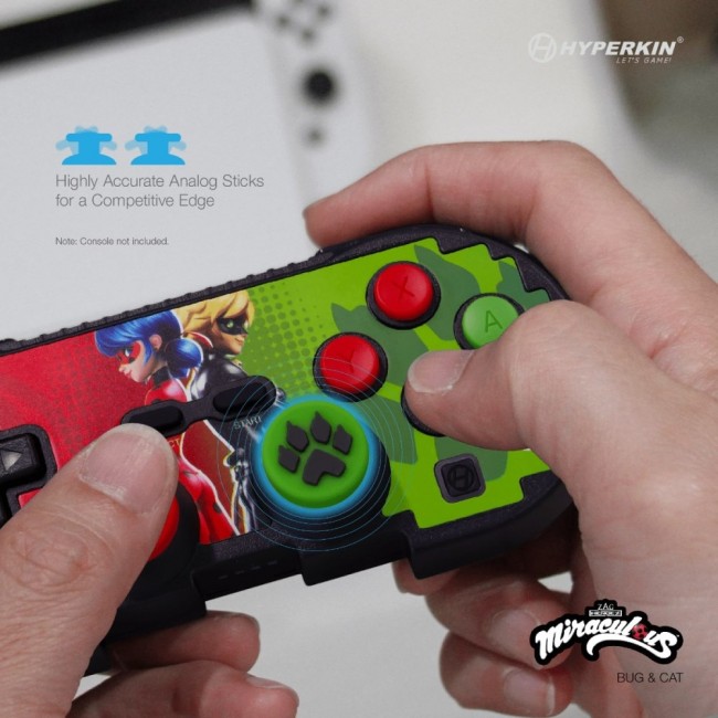 Hyperkin Pixel Art Bluetooth Controller Official Miraculous Edition (Ladybug & Cat)