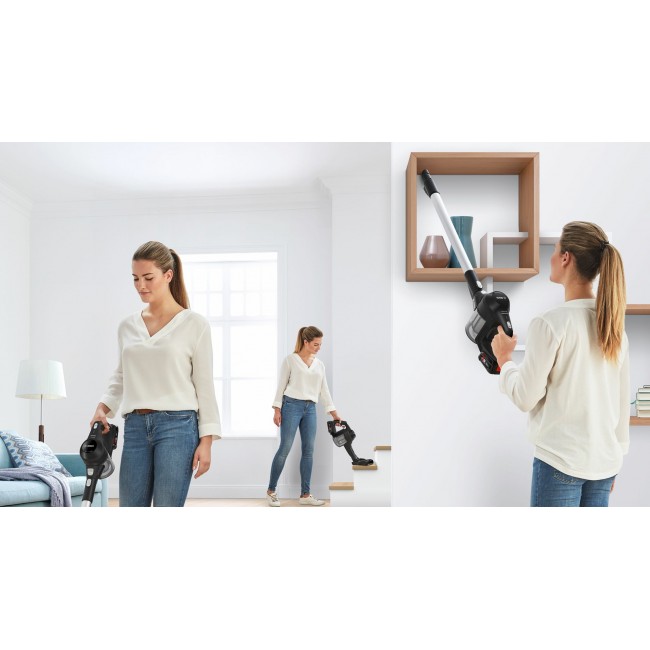 Bosch Serie 6 BBS611BSC stick vacuum/electric broom 2-in-1 stick vacuum Battery Dry Bagless Black 2.5 Ah