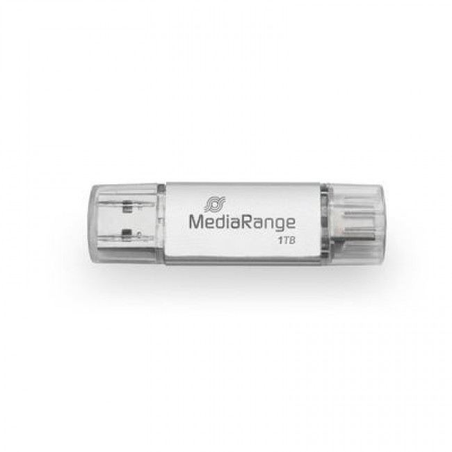 MediaRange MR941-1 USB flash drive 1 TB USB Type-A / USB Type-C 3.2 Gen 1 (3.1 Gen 1) Silver MediaRange MR941-1 USB flash drive 1 TB USB Type-A / USB Type-C 3.2 Gen 1 (3.1 Gen 1) Silver