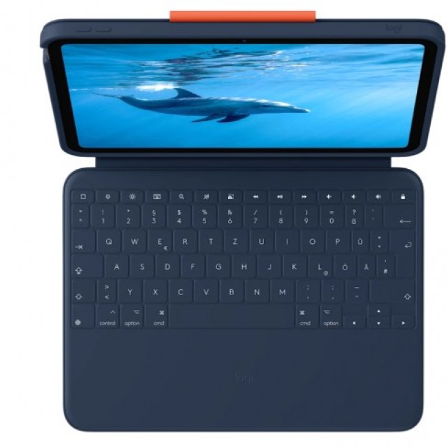 Logitech Rugged Combo 4 QWERTZ German Smart Connector Blue