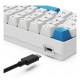 Sharkoon SGK50 S4 keyboard Home USB QWERTZ German White