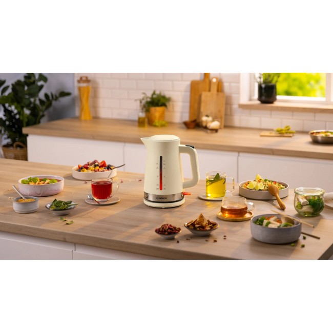 Bosch MyMoment electric kettle 1.7 L 2400 W Cream