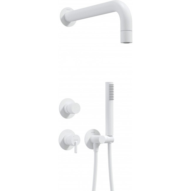Concealed shower set with hand shower