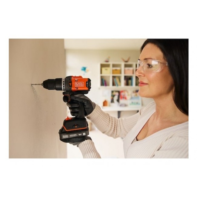 Black & Decker BLD683XN-XJ drill 1800 RPM 1 kg Black, Orange