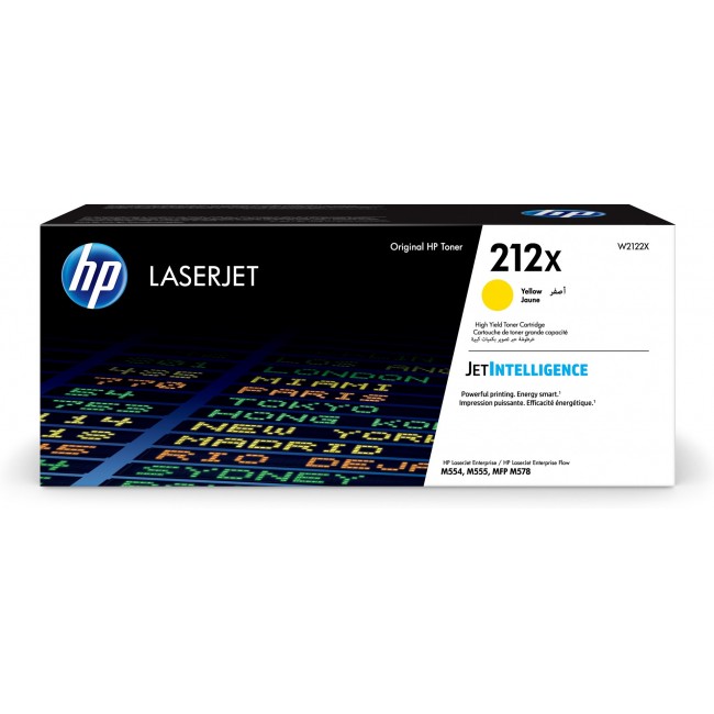 HP 212X High Yield Yellow Original LaserJet Toner Cartridge HP 212X High Yield Yellow Original LaserJet Toner Cartridge