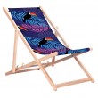 GreenBlue GB183 Classic Beech Deck Chair with Toucan Print GreenBlue GB183 Classic Beech Deck Chair with Toucan Print