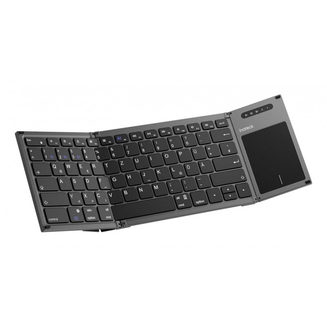 Inateck KB06101_STEEL GRAY keyboard Home RF Wireless + Bluetooth QWERTZ English Black
