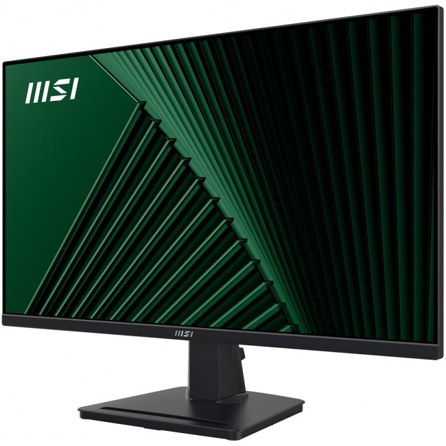 MSI Pro MP245G 24 Inch Monitor, FHD (1920 x 1080), 100Hz, IPS, 1ms, 1x HDMI 1.4b, 1x DP 1.2a output, 1x D-Sub(VGA), Built-in Speakers, Anti-Glare, Anti-Flicker, Less Blue light, T V Certified, VESA, Kensington, Black MSI Pro MP245G 24 Inch Monitor, FHD (1920 x 1080), 100Hz, IPS, 1ms, 1x HDMI 1.4b, 1x DP 1.2a output, 1x D-Sub(VGA), Built-in Speakers, Anti-Glare, Anti-Flicker, Less Blue light, T V Certified, VESA, Kensington, Black