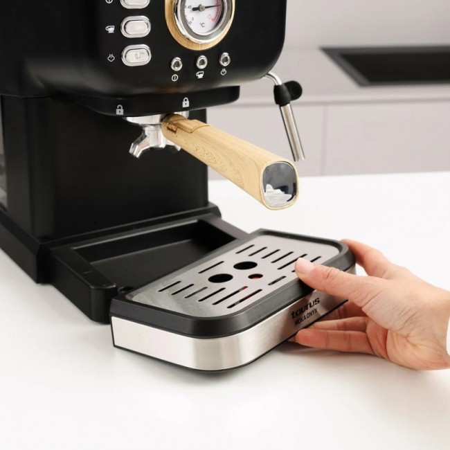 Taurus Onyx Moka 1050 W 20 bar wooden piston-style espresso machine