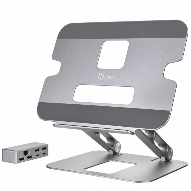 j5create JTS427 Multi-Angle Dual 4K Docking Stand