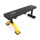 HMS Fitness L8012 Flat weight training bench Gym, Home Black, Yellow HMS Fitness L8012 Flat weight training bench Gym, Home Black, Yellow