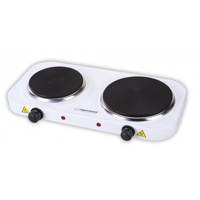 Esperanza EKH014W Electric cooker 2 zones White Esperanza EKH014W Electric cooker 2 zones White