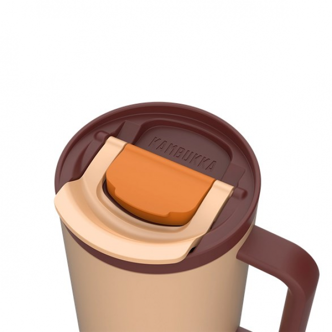 Thermal mug with telescopic straw Kambukka Rio Tumbler 950ml Almond Dream Thermal mug with telescopic straw Kambukka Rio Tumbler 950ml Almond Dream