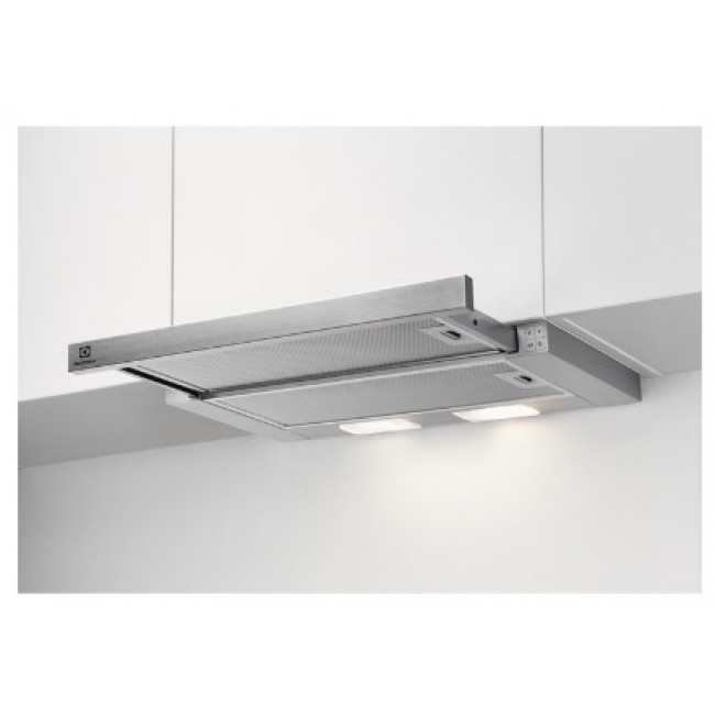 Electrolux LFP326S cooker hood Semi built-in (pull out) Grey 410 m /h C Electrolux LFP326S cooker hood Semi built-in (pull out) Grey 410 m /h C