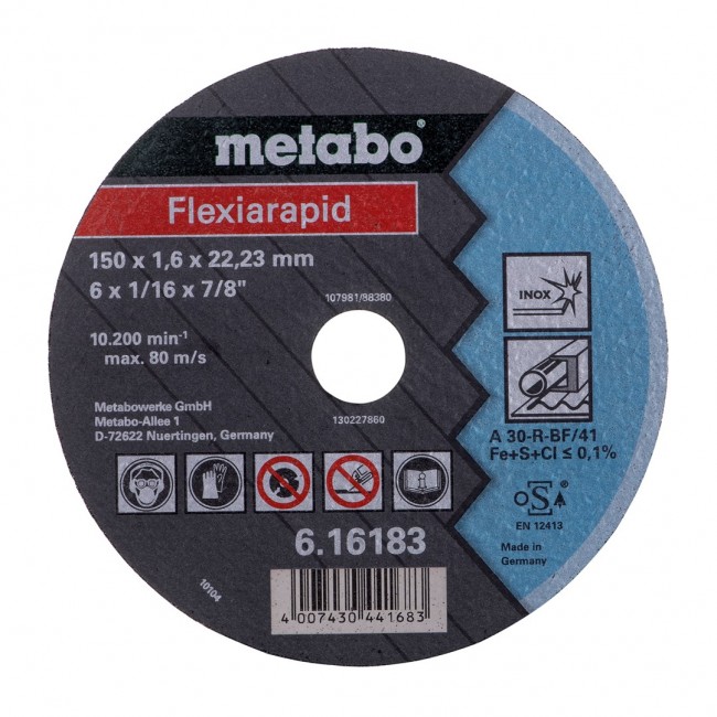 Angle grinder METABO W 18 LTX 150 QUICK (600404650) + metaBOX 165 L case Green, Black