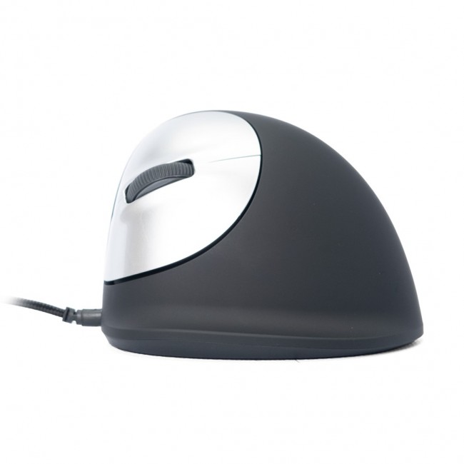 R-Go Tools Ergonomic mouse R-Go HE Break with break software, large (hand size 185 mm), left-handed, Wired, black