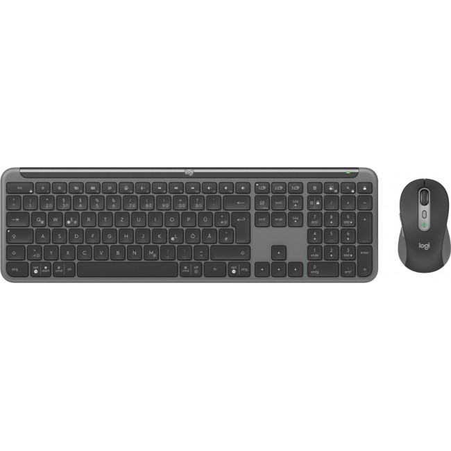 Logitech Signature Slim MK950 for Business keyboard Mouse included Office RF Wireless + Bluetooth QWERTZ German Graphite Logitech Signature Slim MK950 for Business keyboard Mouse included Office RF Wireless + Bluetooth QWERTZ German Graphite