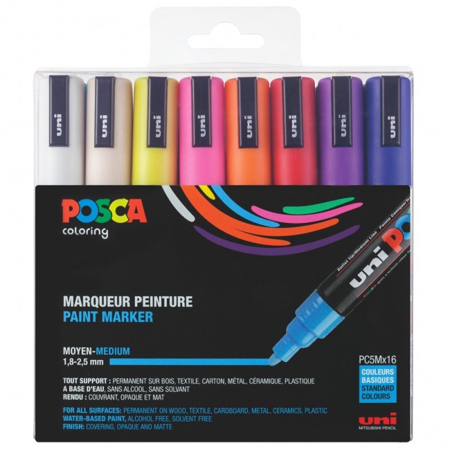 POSCA PC-5M 16pc Bumper Pack POSCA PC-5M 16pc Bumper Pack