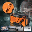 Extralink RADIO AWARYJNE SOLARNE Z KORBKA DYNAMO POWERBANK 4000MAH Z LATARKA SOS SR-4000 Portable Analog Black, Orange