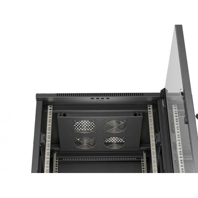 Lanberg FF01-6618-12B rack cabinet 18U Freestanding rack Black Lanberg FF01-6618-12B rack cabinet 18U Freestanding rack Black