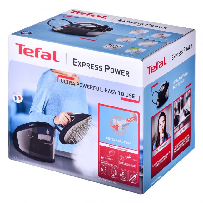 Tefal SV8062, 1.8 L Durilium AirGlide Autoclean soleplate Black, Silver Tefal SV8062, 1.8 L Durilium AirGlide Autoclean soleplate Black, Silver