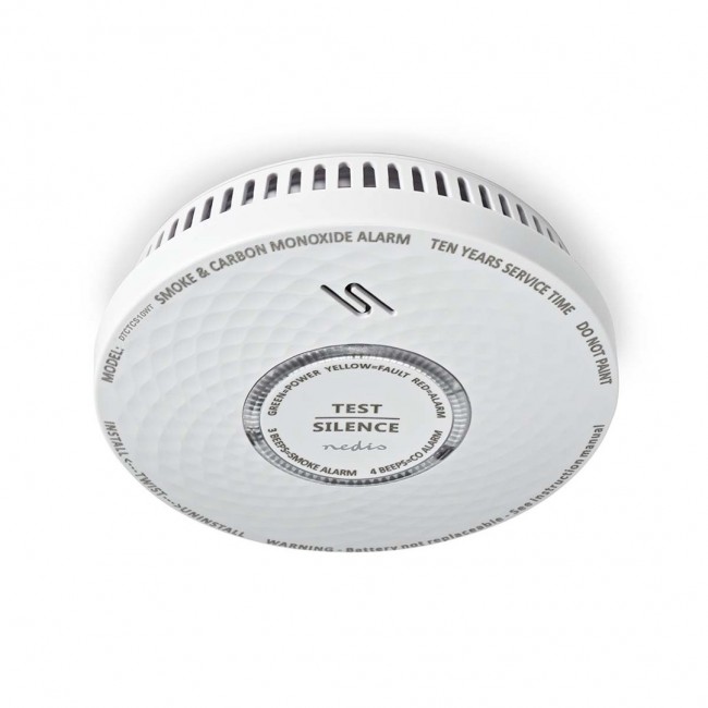 Smoke and carbon monoxide detector Nedis DTCTCS10WT Smoke and carbon monoxide detector Nedis DTCTCS10WT
