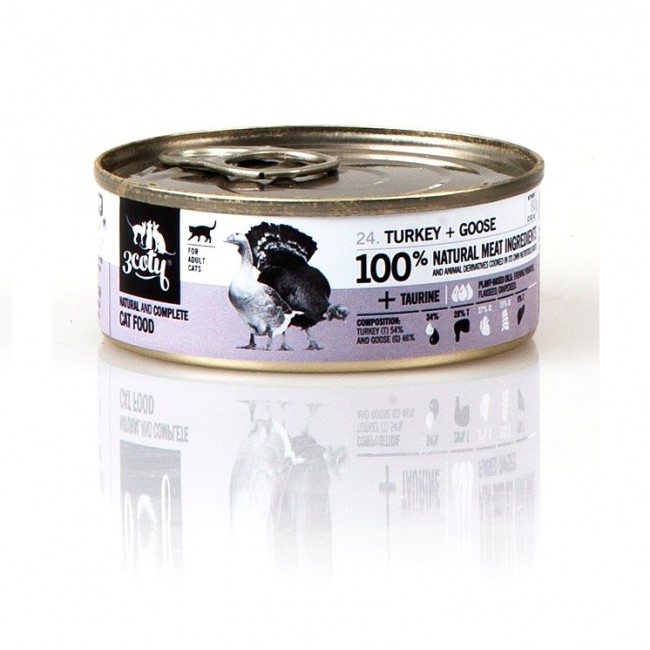 3COTY Turkey with goose - wet cat food - 80g 3COTY Turkey with goose - wet cat food - 80g