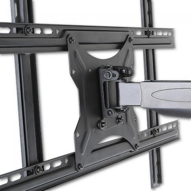 Techly 40-65 Ultra Slim Full Motion LCD TV Wall Mount Bracket Black