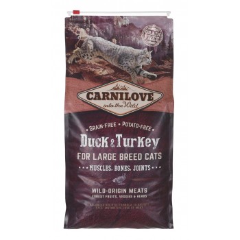 CARNILOVE Duck&Turkey Large breed dry cat food - 6 kg