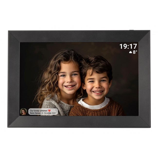 Denver PFF-1012 digital photo frame Black 25.6 cm (10.1