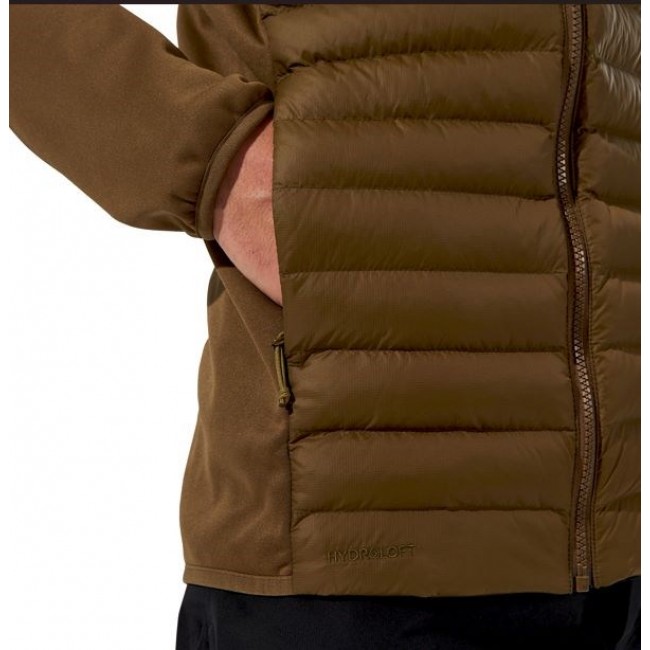 Men's Berghaus Hooded Hybrid Jacket size M brown