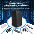 Extralink Rackmount cabinet 27U 600x1000 Black standing Extralink Rackmount cabinet 27U 600x1000 Black standing