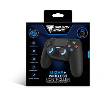 Dragonshock Mizar+ Black Bluetooth Gamepad Analogue / Digital PC, PlayStation 4, Android