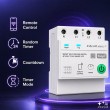 Qoltec Tr jfazowy przeka nik 63A na szynę DIN | 3P+N | Timer | Wi-Fi | Tuya | Smart Life | Amazon Alexa | 4P
