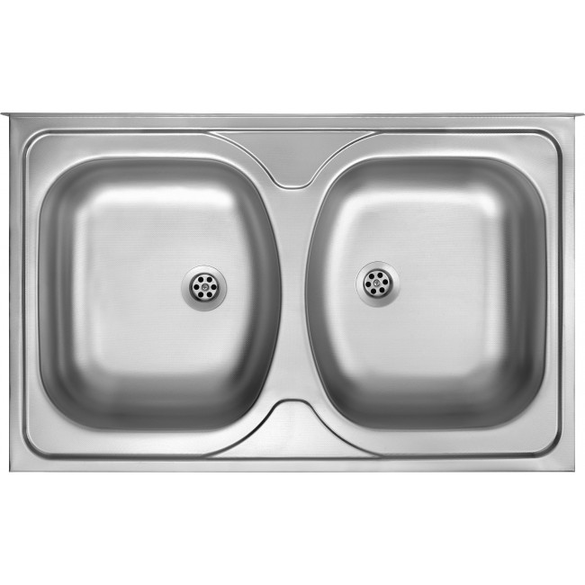 2-bowl steel sink - overlay 2-bowl steel sink - overlay
