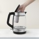 Tefal Glass Kettle KI605830 electric kettle 1.7 L 2200 W Black, Silver, Transparent