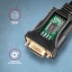 Axagon ADS-1PQN USB-A 2.0 - serial RS-232 DB9-M FTDI adapter cable 1.5m - Adapter - Digital/Daten serial cable Black USB Type-A