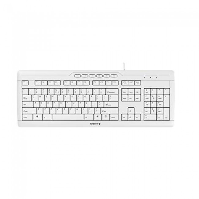 CHERRY STREAM keyboard Office USB QWERTY US English White CHERRY STREAM keyboard Office USB QWERTY US English White