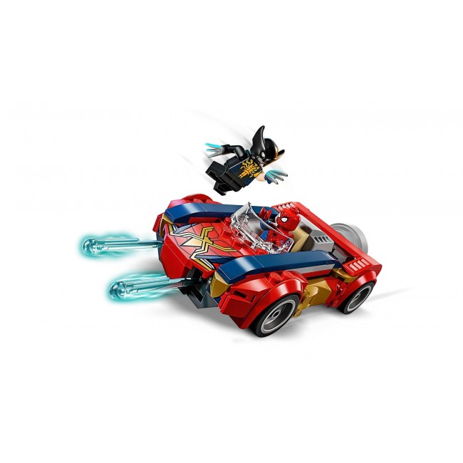 LEGO MARVEL 76336 Spider-Man Car vs. Venomized Wolverine