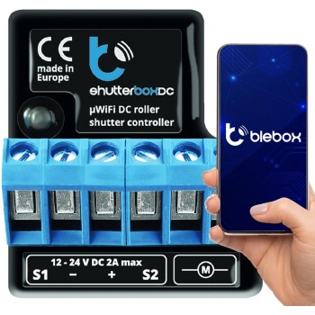 BLEBOX shutterBoxDC v2 WiFi I/O module 2x input binary 2x relay outputs 230V