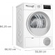 BOSCH WTH86277PL Heat pump clothes dryer 8kg White