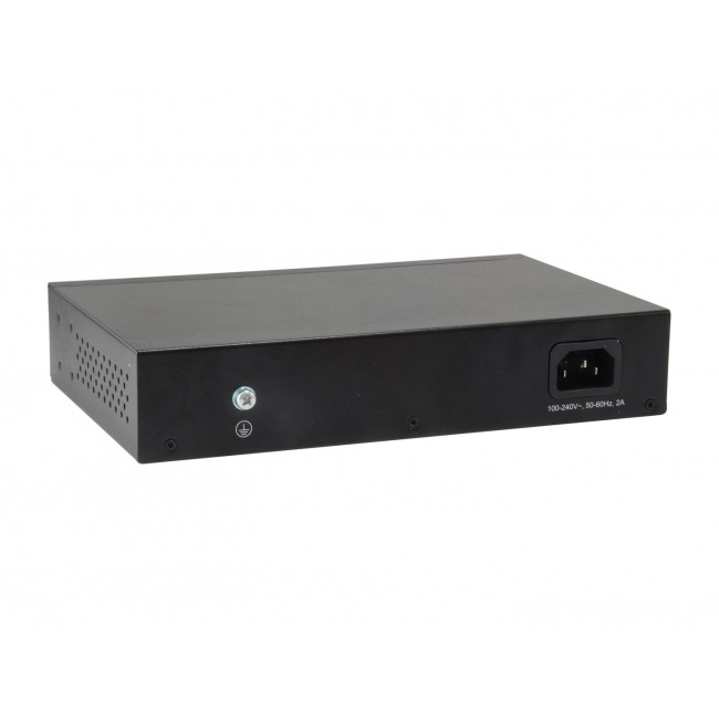 LevelOne 10-Port Web Smart Gigabit PoE Switch, 8 PoE Outputs, 2 x Gigabit SFP, 70W