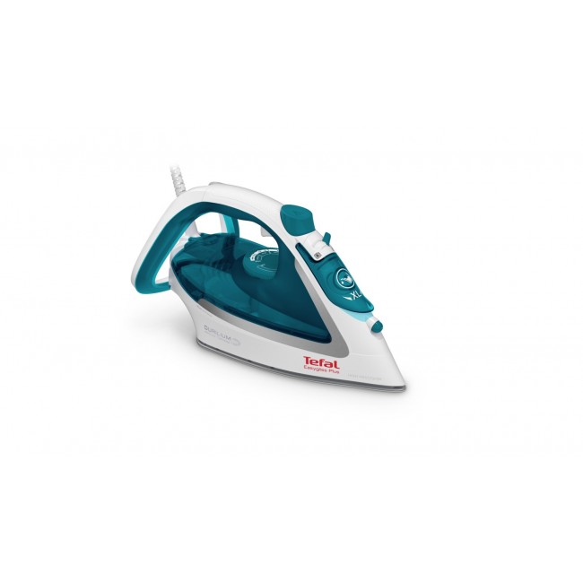 Tefal EasyGliss Plus FV5718 iron Dry & Steam iron Durilium soleplate 2400 W Turquoise, White Tefal EasyGliss Plus FV5718 iron Dry & Steam iron Durilium soleplate 2400 W Turquoise, White
