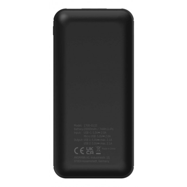 Ansmann PB212 Lithium Polymer (LiPo) 20000 mAh Black
