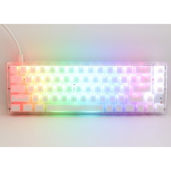 Ducky One 3 Aura White SF keyboard Gaming USB QWERTY US International Ducky One 3 Aura White SF keyboard Gaming USB QWERTY US International