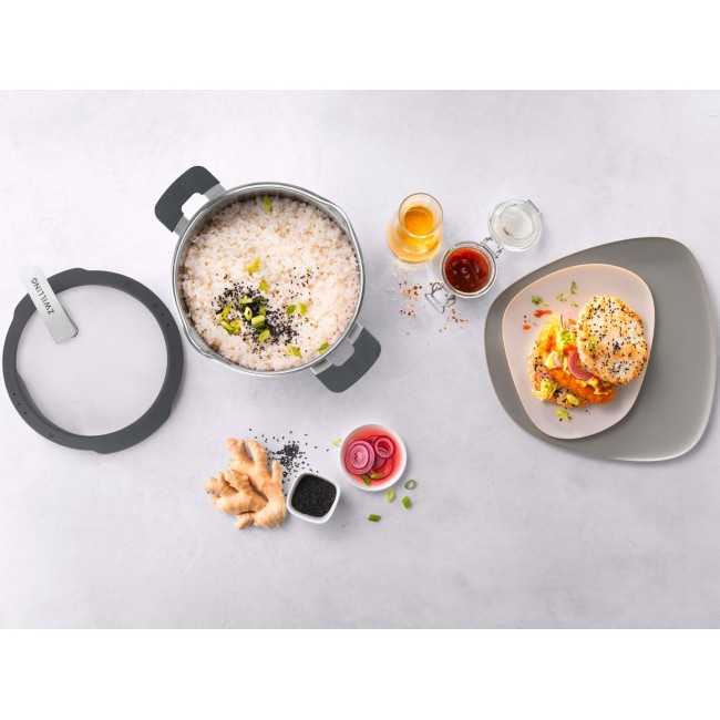 ZWILLING SIMPLIFY 66870-005-0 Pots set Stainless steel 5 pcs. Silver Black ZWILLING SIMPLIFY 66870-005-0 Pots set Stainless steel 5 pcs. Silver Black