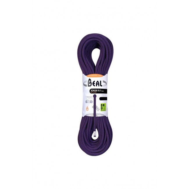Dynamic Rope Joker unicore 9.1mm 60m dry-purple BEAL