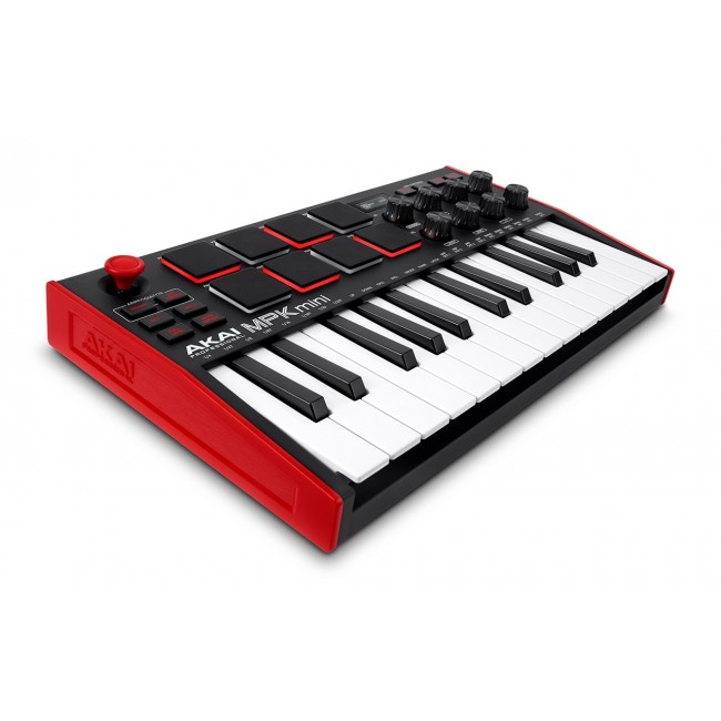 AKAI MPK Mini MK3 Control keyboard Pad controller MIDI USB Black, Red AKAI MPK Mini MK3 Control keyboard Pad controller MIDI USB Black, Red