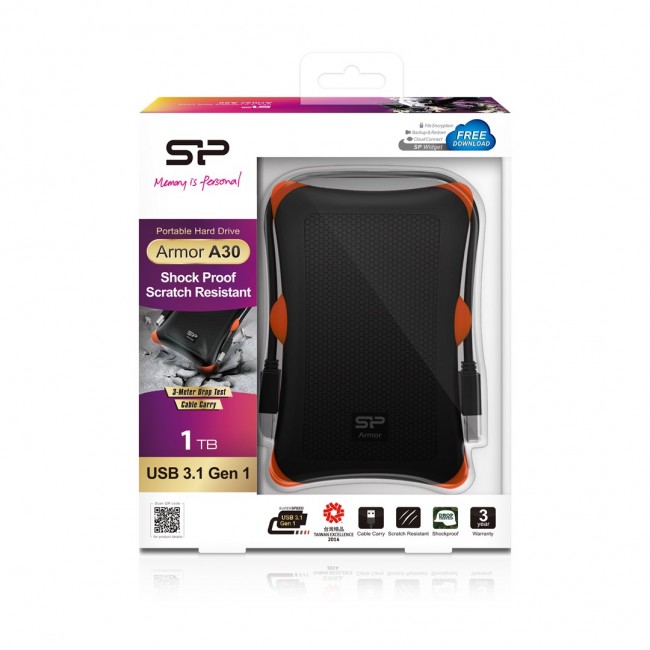 Silicon Power Armor A30 external hard drive 1 TB Black Silicon Power Armor A30 external hard drive 1 TB Black