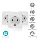 Nedis WIFIP121FWT3 smart plug 3680 W Home White